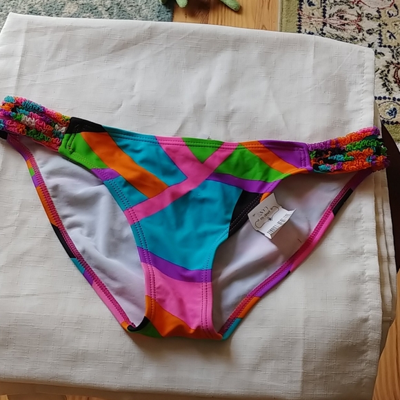 Other - Colorful bikini bottoms with ruffles
